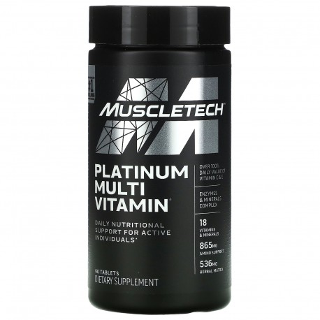 PLATINUM MULTIVITAMINICO 90TABS  MUSCLETECH