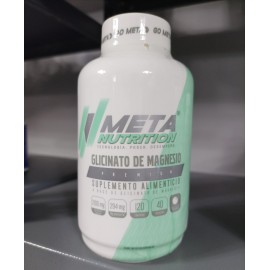 GLICINATO DE MAGNESIO 120 CAPS   META NUTRITION - RELAJACION